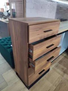 “Ascet” high 5 drawer chest dresser