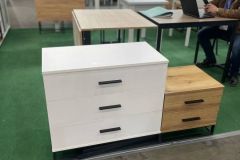 “Ascet” loft-style 3 drawer dresser