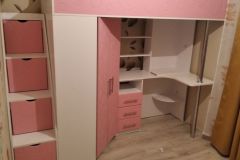 “Binky” DS37A Loft Bed with Stairs