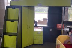 “Binky” DS37A Loft Bed with Stairs