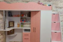 “Binky” DS37A Loft Bed with Stairs