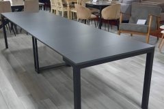 Великий стіл у вітальню розкладний Sensei 53(330)x75x90 см - Антрацит