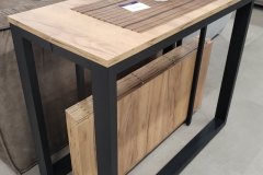 Великий стіл у вітальню розкладний Sensei 53(330)x75x90 см - Дуб Сонома світла