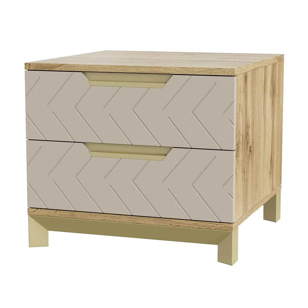 Приліжкова тумбочка Swan 50x45x50 см – Каталонський жовтий