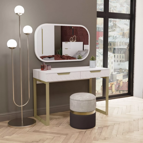 Дзеркало настінне Swan 100*60 см – Білий діамант