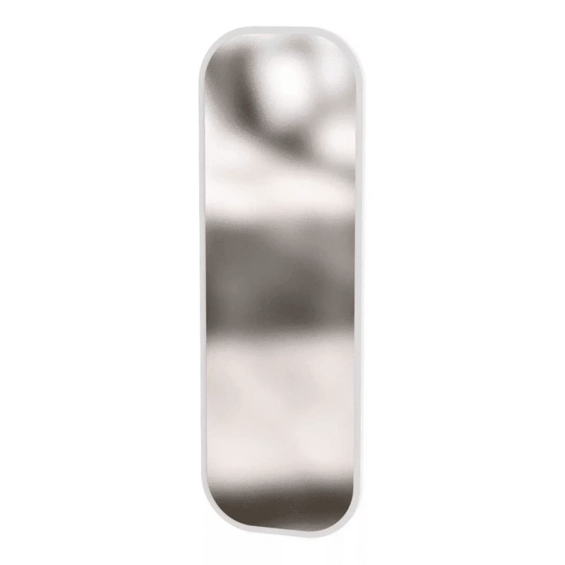 Swan Rounded Corner Rectangular Full Length Wall Mirror 180*60 cm – White Diamond
