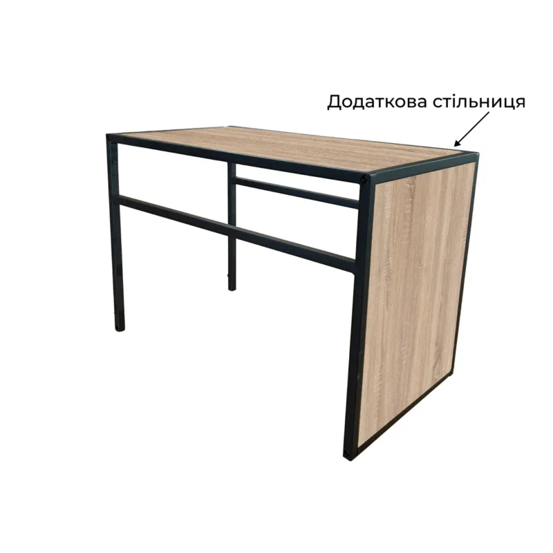 Additional table-top 350x630x10 to Fiji Double side table – Sonoma Oak / Black