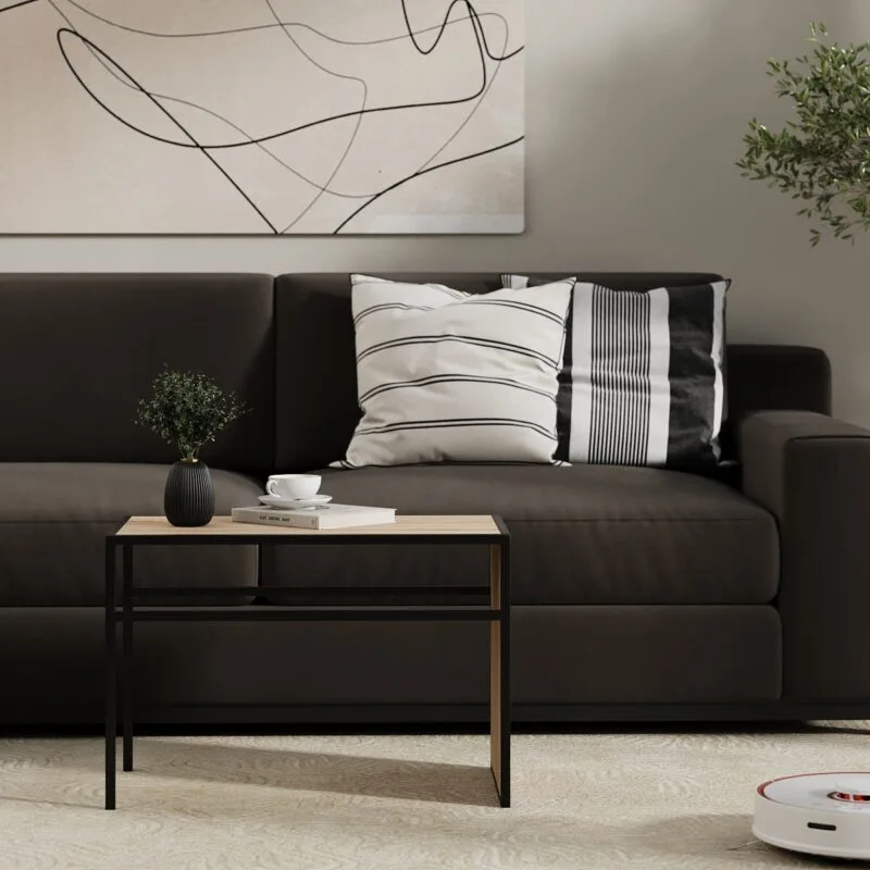 Additional table-top 350x630x10 to Fiji Double side table – Sonoma Oak / Black