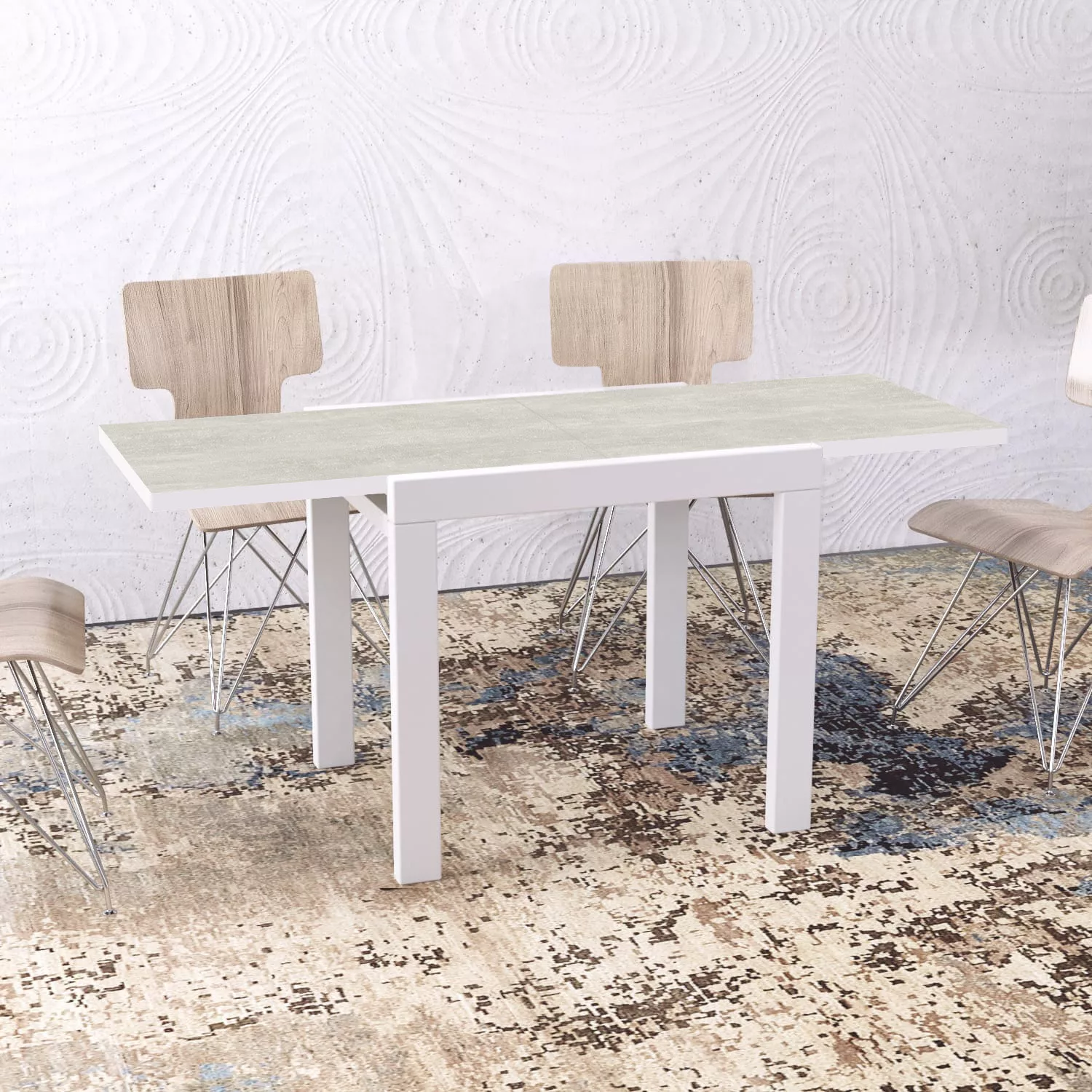 Купити стіл-трансформер "Kors Light" – Ательє світлий / Білий діамант за 1 грн Стіл-трансформер "Kors Light" – Ательє світлий / Білий діамант