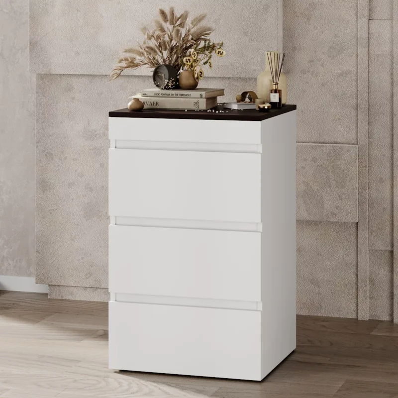Molli chest of drawers with pullout desk 45(141)x76x50 cm – White Diamond / Wenge