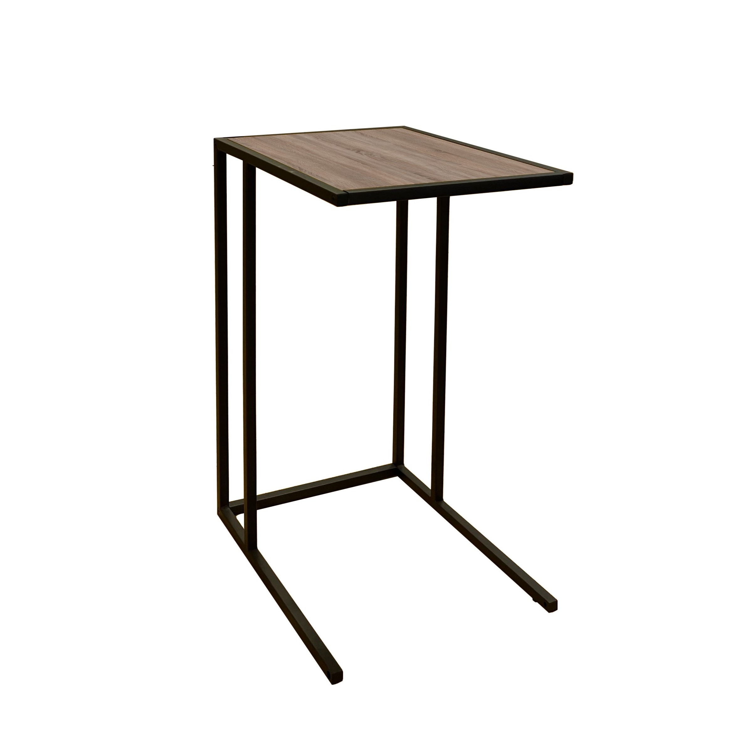 Приставний стіл Fiji Double 35x63x43 см – Дуб Вінтаж оксид / Чорний