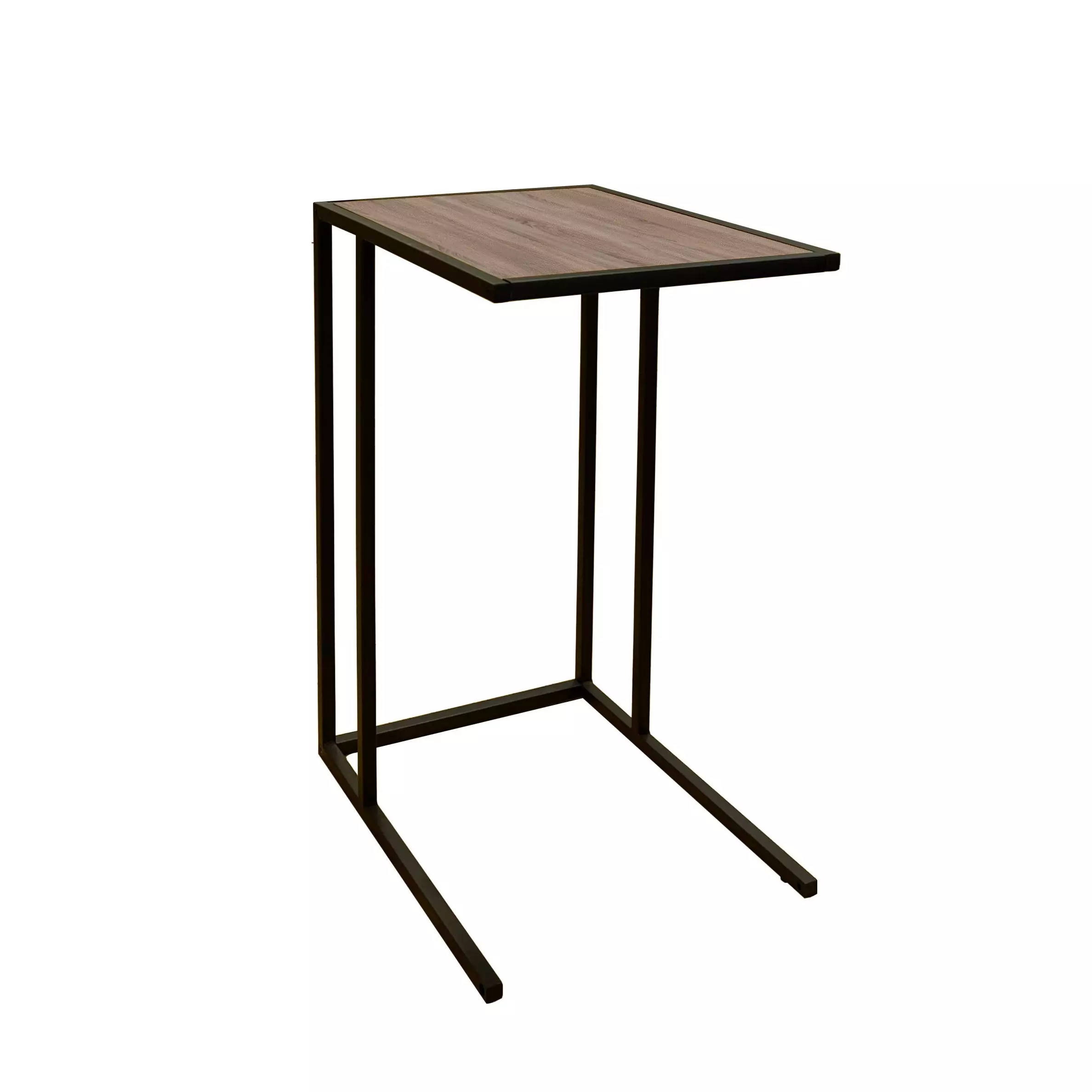 Приставний стіл Fiji Double 35x63x43 см – Дуб Вінтаж оксид / Чорний