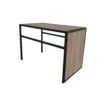 Приставний стіл Fiji Double 35x63x43 см – Дуб Вінтаж оксид / Чорний