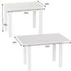 "Dinner Glass" folding dining table, 90(120)x75x60(90) cm – measurements