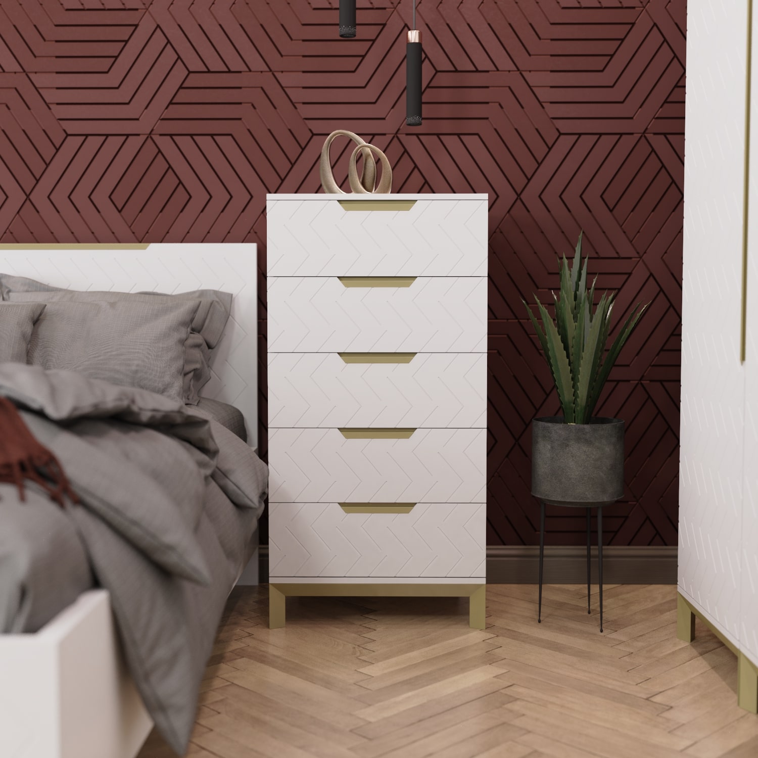 Комод для речей Swan 1200 60x120x50 см – Білий супермат