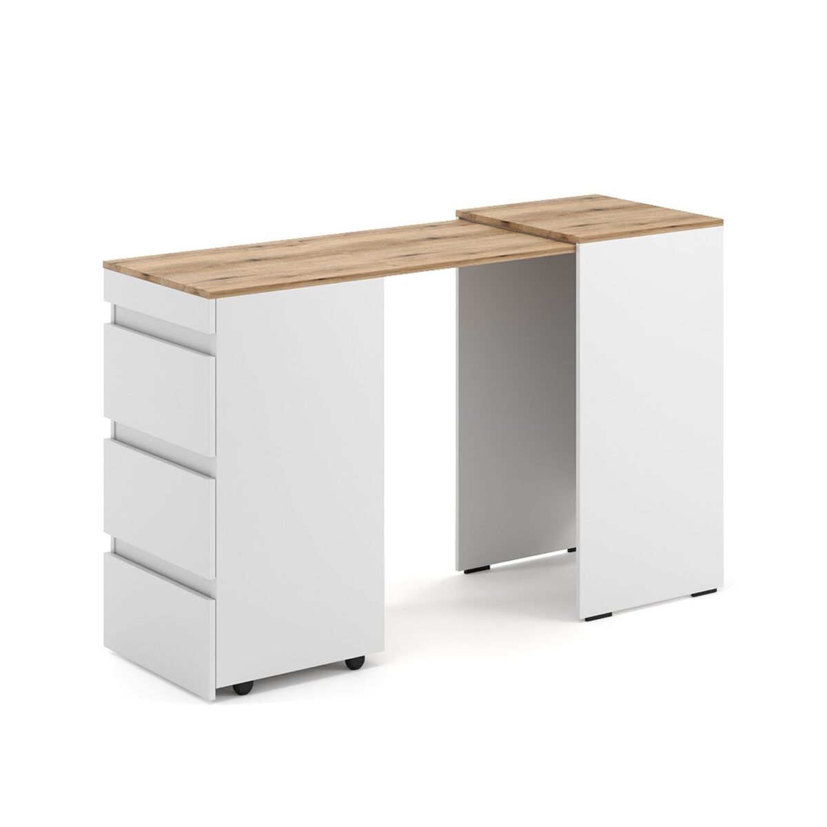 Molli dresser desk combo 45(141)x76x50 cm – Evoke Oak / White Diamond