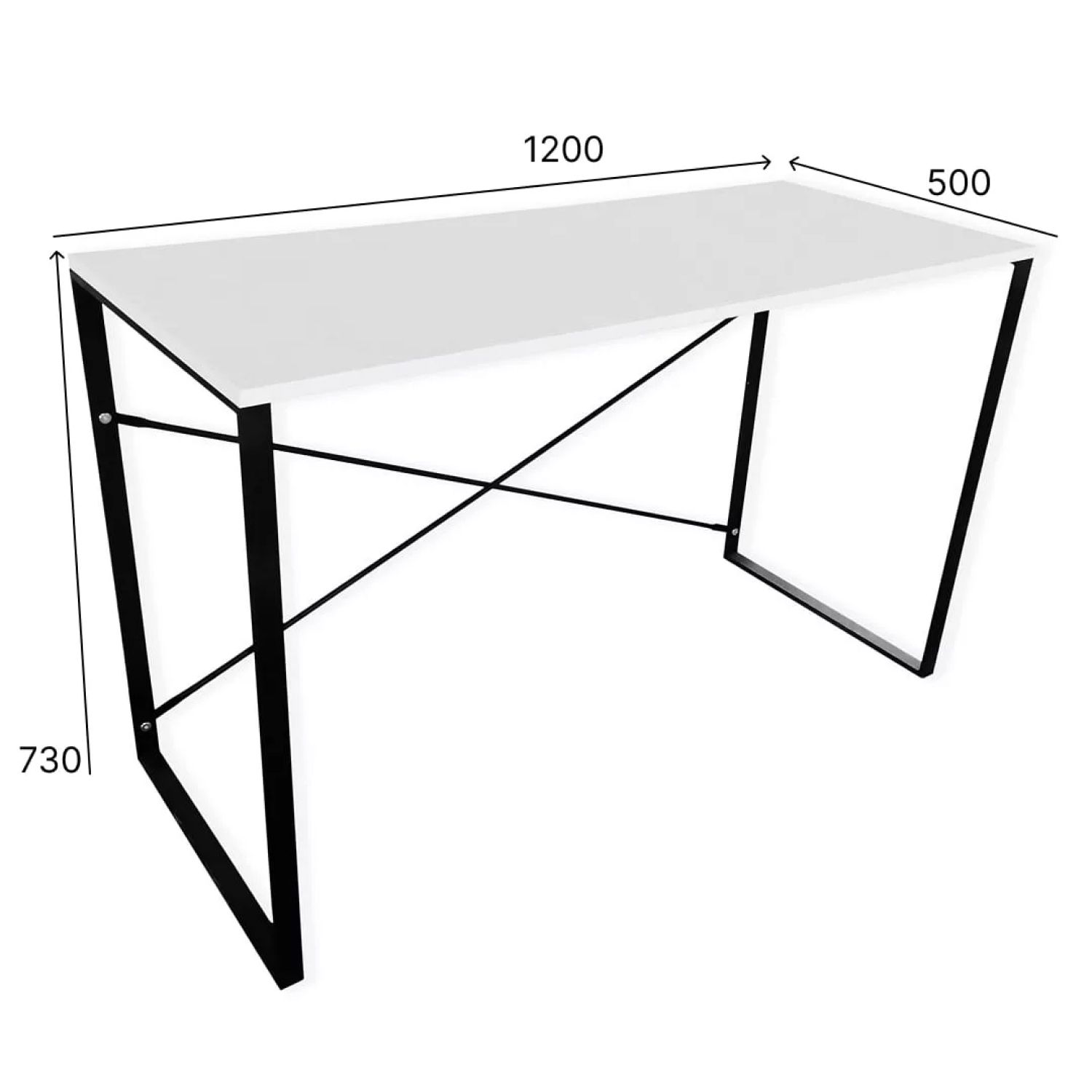 Стол письменный лофт “Аѕсеt Line” - габариты