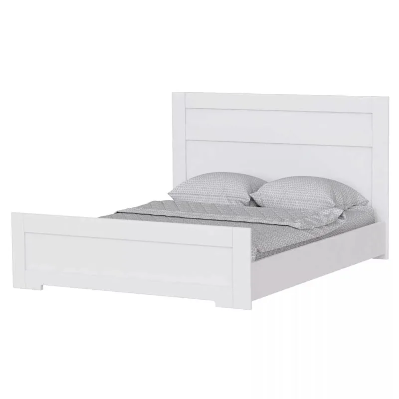 Light king frame bed 160x200 – White Diamond