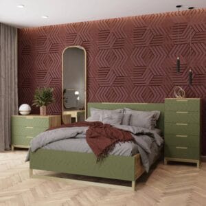 Кровать 160х200 Swan – Бали зеленый