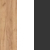 Дуб Крафт золотий / Білий / Графіт