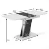 Lendi extending dining table - measurements Lendi extending dining table - measurements
