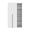 Buy hinged combined wardrobe №11 Light 120x220x50 cm – White Diamond for 8526 UAH Hinged combined wardrobe №11 Light 120x220x50 cm – White Diamond