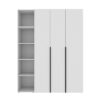 Buy hinged combined wardrobe №16 Light 160x220x50 cm – White Diamond for 12678 UAH Hinged combined wardrobe №16 Light 160x220x50 cm – White Diamond