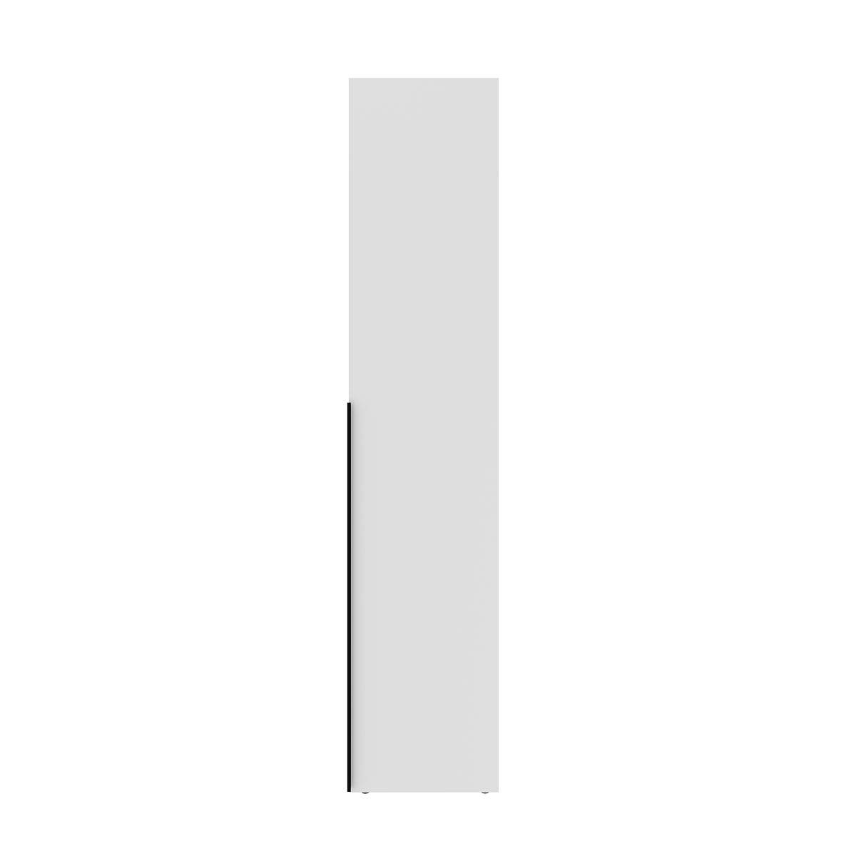 Hinged combined wardrobe №16 Light 160x220x50 cm – White Diamond