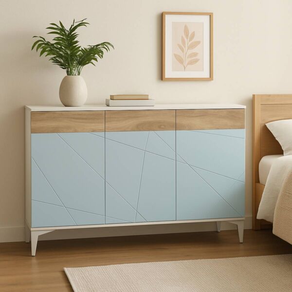 Комод для спальни Picassa 170x110x55 см – Голубая лагуна