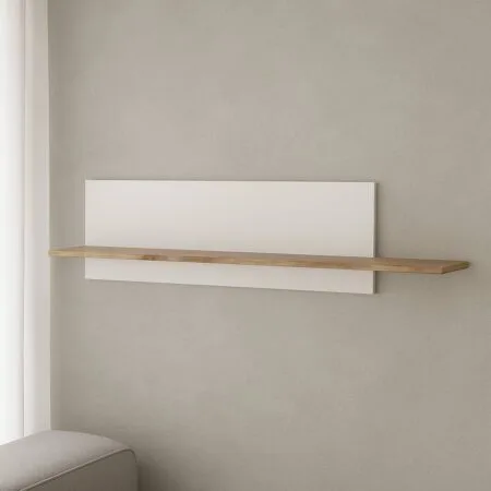 Настінна полиця Picassa 170x41x30 см – Білий діамант