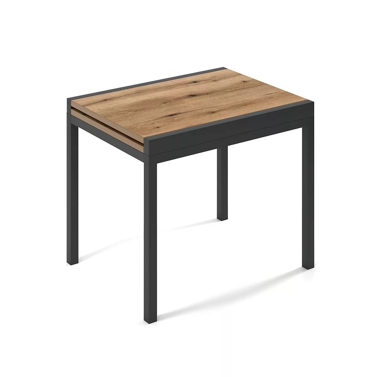 Armstrong small expandable dining table 89(178)x76x68 cm – Evoke Oak / Graphite
