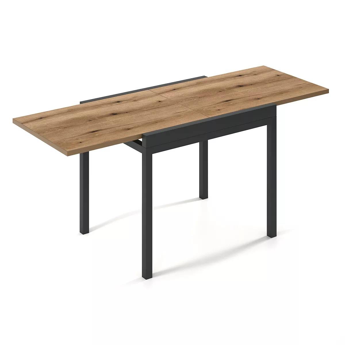 Armstrong small expandable dining table 89(178)x76x68 cm – Evoke Oak / Graphite