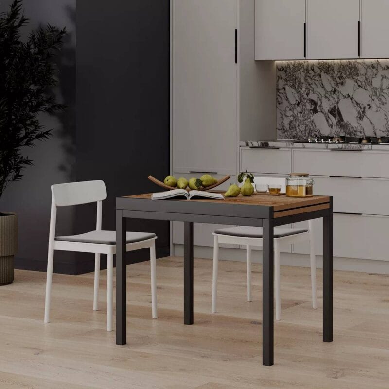 Armstrong expandable dining table 89(178)x76x68 cm – Evoke Oak / Graphite