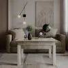 B-Fly Glass folding coffee table 120x75x90 cm – Light Atelier / White / White Pearl