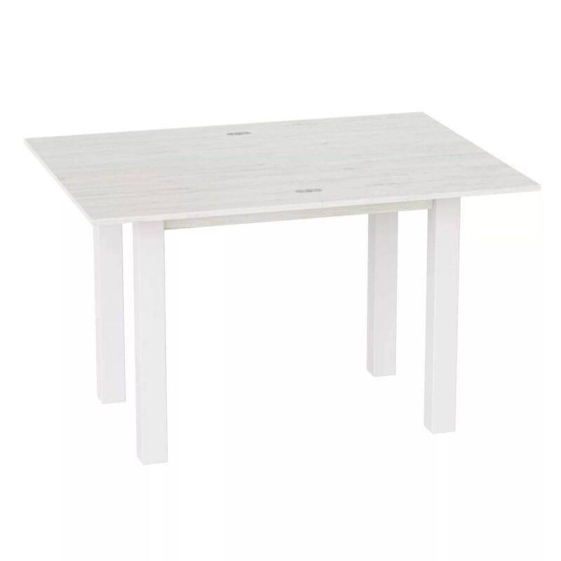 Dinner Extendable Dining Table 90(120)x75x60(90) cm – Artwood Light / White Diamond