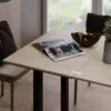 Dinner Glass folding dining table 90(120)x75x60(90) cm – Hickory Rockford Light / Wenge / Graphite