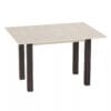 Dinner Glass folding dining table 90(120)x75x60(90) cm – Hickory Rockford Light / Wenge / White