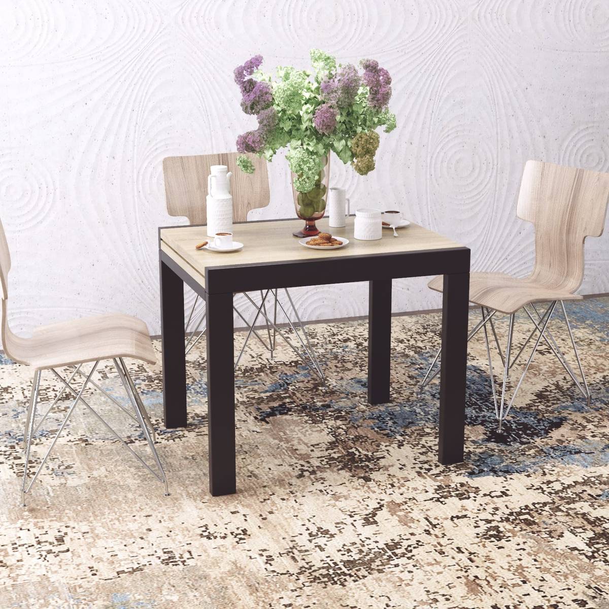 Kors expandable kitchen table 89(178)x76x68 cm – Sonoma Oak / Wenge