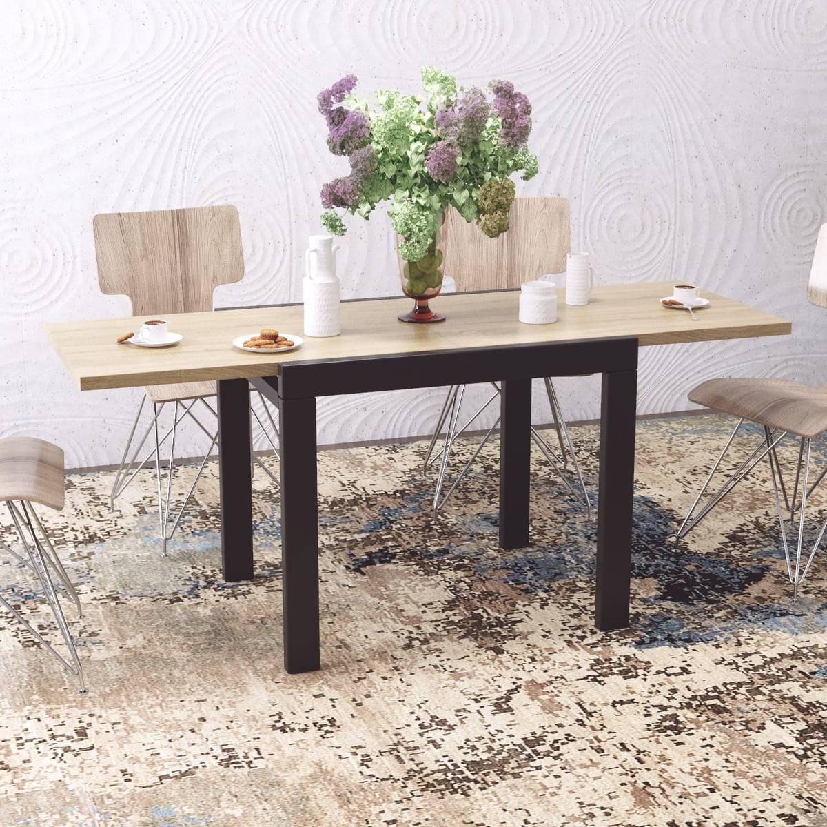 Купить кухонный стол трансформер Kors 89(178)x76x68 см – Дуб Сонома / Венге по 5862 грн Кухонный стол трансформер Kors 89(178)x76x68 см – Дуб Сонома / Венге