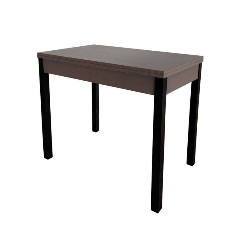 Lunch folding kitchen table 90(120)x75x60(90) cm – Wenge / Black