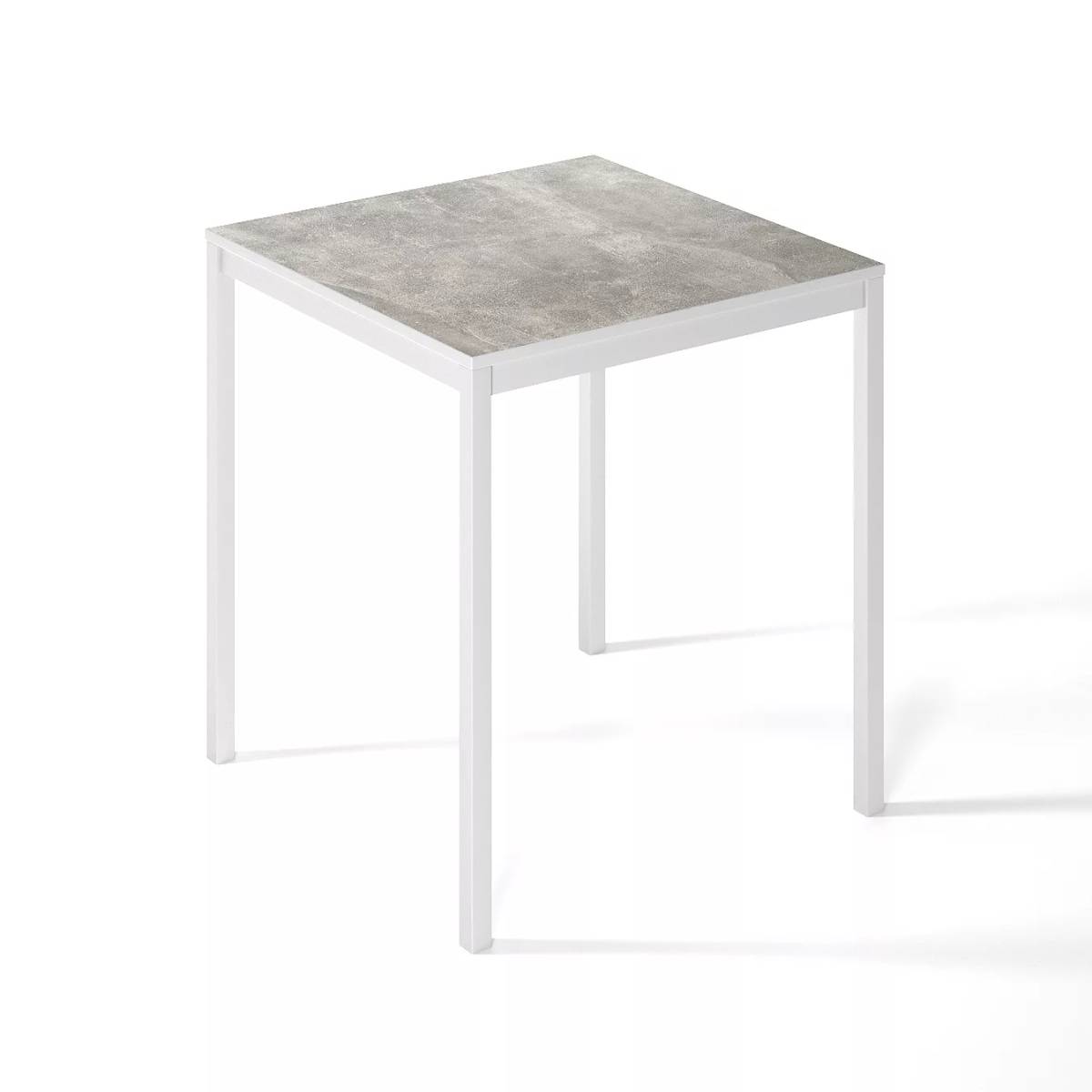 Обеденный столик на двоих Brevity Loft mini 67x75x67 см – Ателье светлый / Белый бриллиант