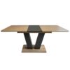 Купити обідній стіл трансформер Vendi 140(180)x75x80 см – Дуб Евок / Графіт за 5586 грн Обідній стіл трансформер Vendi 140(180)x75x80 см – Дуб Евок / Графіт