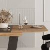 Купити обідній стіл трансформер Vendi 140(180)x75x80 см – Дуб Евок / Графіт за 5586 грн Обідній стіл трансформер Vendi 140(180)x75x80 см – Дуб Евок / Графіт
