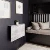 Откидной настенный стол Mini 90x12(50) см – Ателье светлый