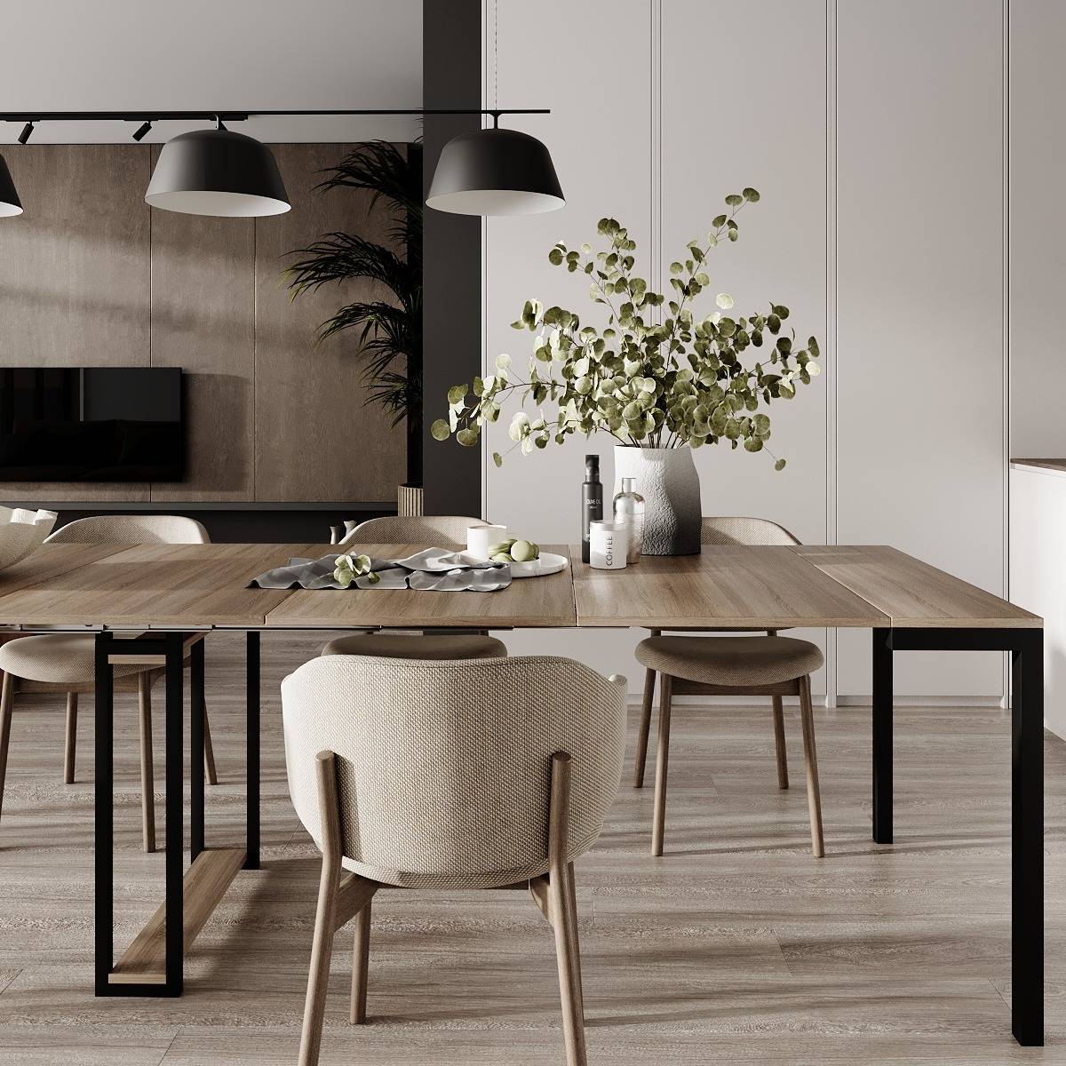 Sensei extra large dining table 53(330)x75x90 cm – Sonoma Oak