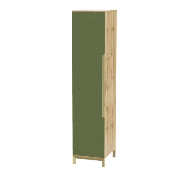 Шафа пенал у спальню Swan 1 50x230x60 см – Балі зелений