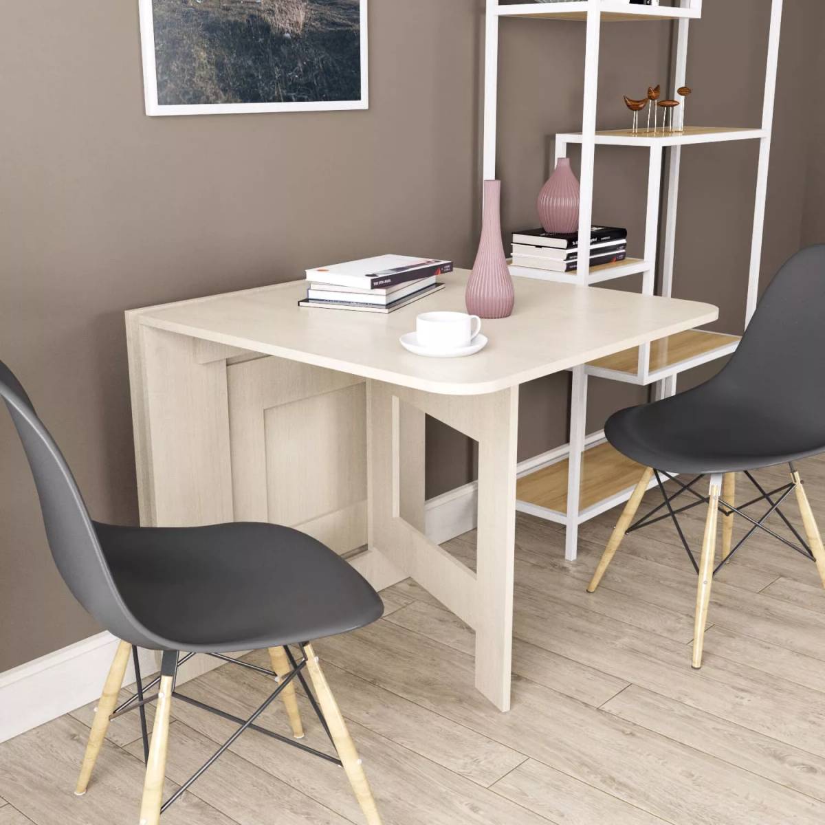 Buy slim Bag foldable dining table 10(150)x75x77 cm – Hickory Rockford Light for 2460 UAH Slim Bag foldable dining table 10(150)x75x77 cm – Hickory Rockford Light