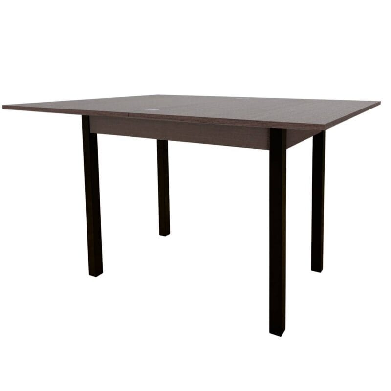 Стіл кухонний розкладний Lunch 90(120)x75x60(90) см – Венге / Чорний