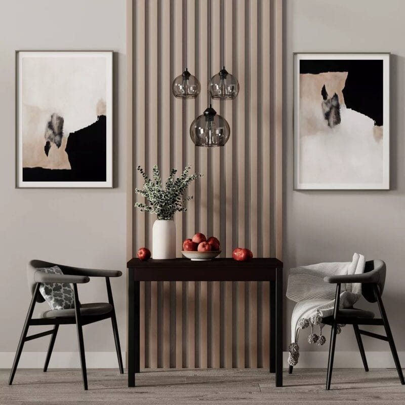 Стіл кухонний розкладний Lunch 90(120)x75x60(90) см – Венге / Чорний