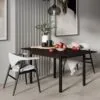 Стол кухонный раскладной Lunch 90(120)x75x60(90) см – Венге / Черный